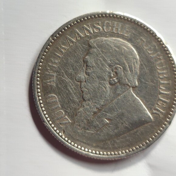 2 1/2 Shilling Coin 1897 South Africa Nice Rare COIN - Picture 2 of 4